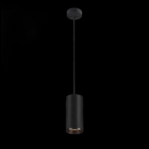 NUMINOS® L PD, PHASE, Pendelleuchte, Pendellänge 250 cm, 3000 K, 20 Watt, 24°, Phasenabschnitt, matt schwarz
