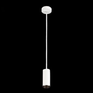 NUMINOS® S PD, DALI, Pendelleuchte, Pendellänge 250 cm, 2700 K, 7,8 Watt, 60°, DALI, matt weiß / matt schwarz