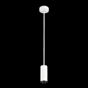NUMINOS® S PD, DALI, Pendelleuchte, Pendellänge 250 cm, 4000 K, 7,8 Watt, 60°, DALI, matt weiß / matt schwarz