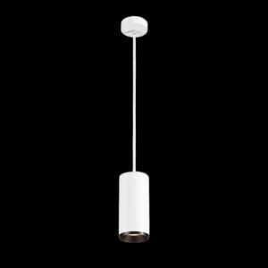 NUMINOS® L PD, DALI, Pendelleuchte, Pendellänge 250 cm, 3000 K, 19 Watt, 24°, DALI, matt weiß / matt schwarz
