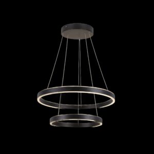 ONE DOUBLE, Indoor LED Pendelleuchte schwarz CCT switch 2700/3000 K