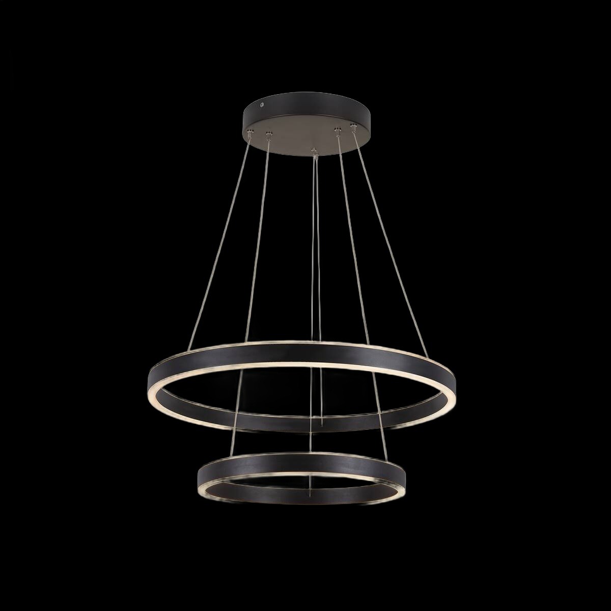 ONE DOUBLE, Indoor LED Pendelleuchte schwarz CCT switch 2700/3000 K