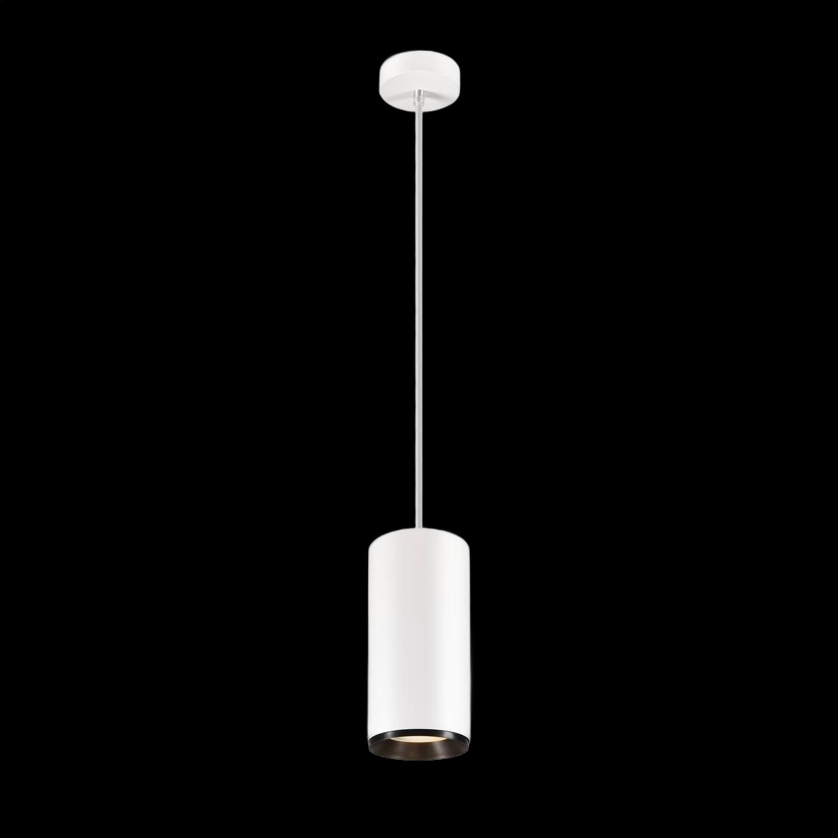 NUMINOS® XL PD, DALI, Pendelleuchte, Pendellänge 250 cm, 3000 K, 27 Watt, 60°, DALI, matt weiß / matt schwarz