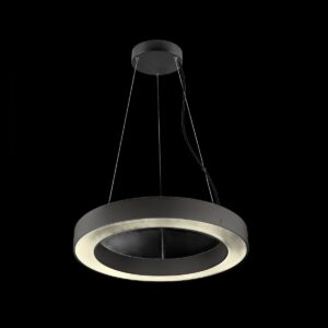 MEDO® RING 60, Pendelleuchte, Pendellänge 300 cm, 3000/4000 K, 110°, DALI, Touch, schwarz