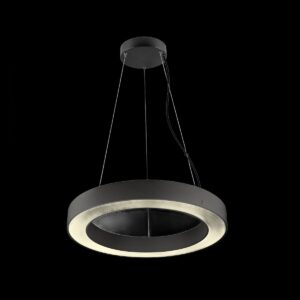 MEDO® RING 60, Pendelleuchte, Pendellänge 300 cm, 3000/4000 K, 110°, PHASE, schwarz