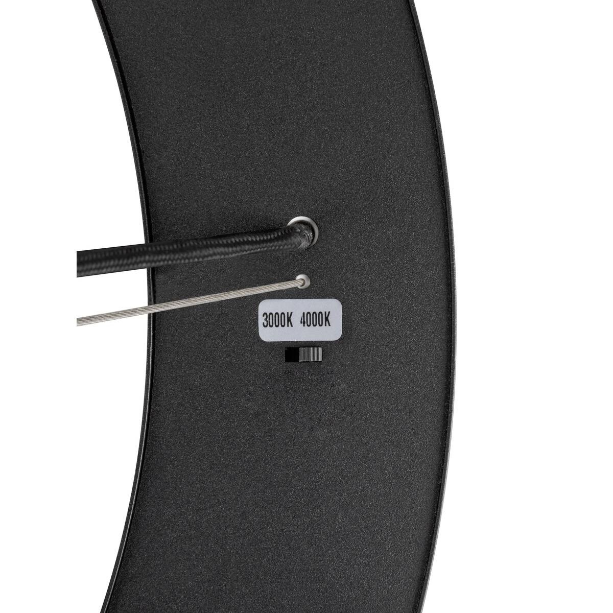 MEDO® RING 90, Pendelleuchte, Pendellänge 300 cm, 3000/4000 K, 110°, PHASE, schwarz – Bild 3