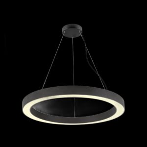 MEDO® RING 90, Pendelleuchte, Pendellänge 300 cm, 3000/4000 K, 110°, PHASE, schwarz