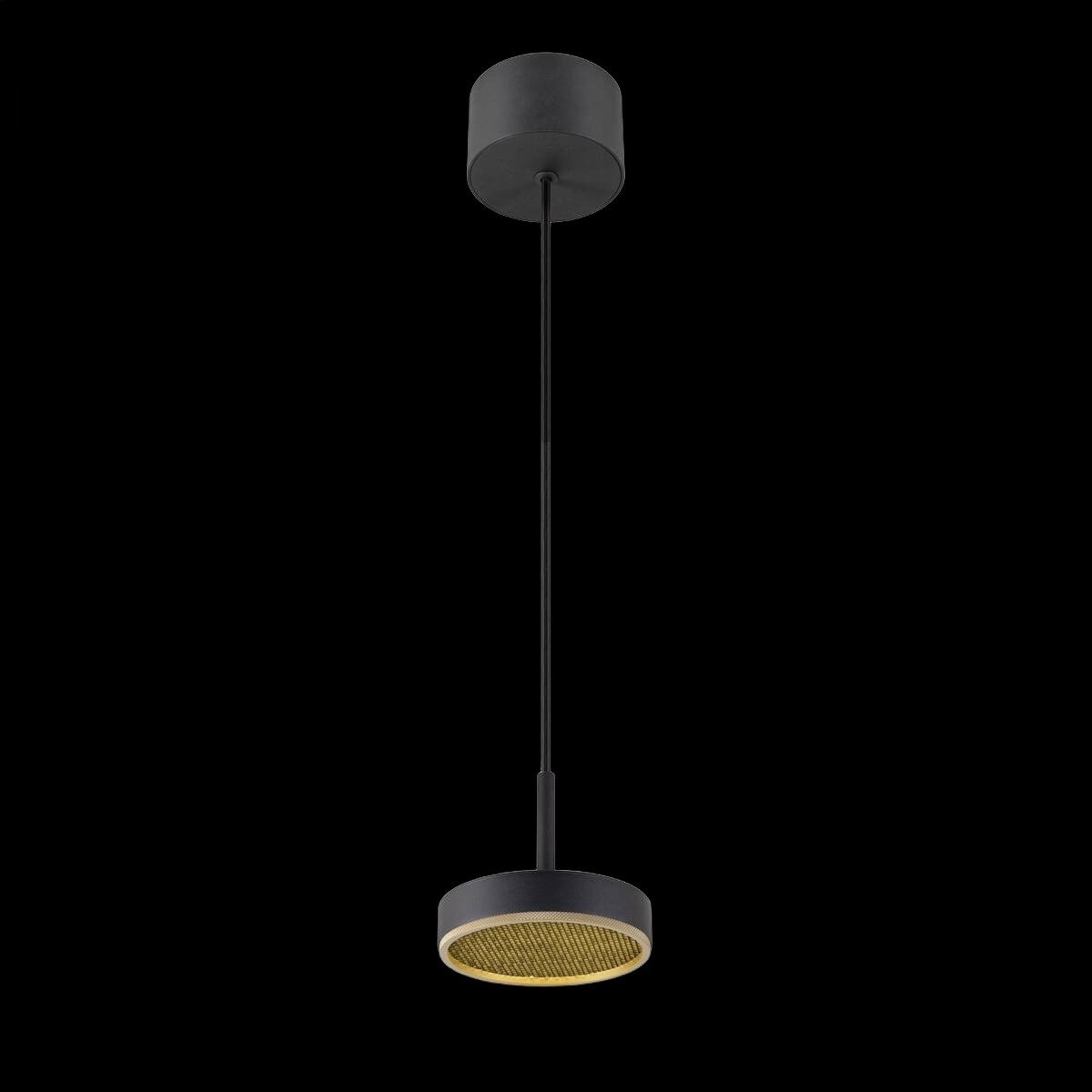 GRIP! FLAT, Pendelleuchte, PHASE, 2700/3000 K, schwarz / gold