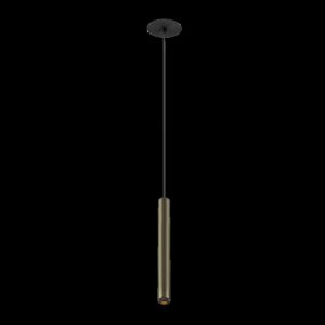GRIP! S, Pendelleuchte, PHASE, Pendellänge 200 cm, 2700 K, 29°, bronze / schwarz