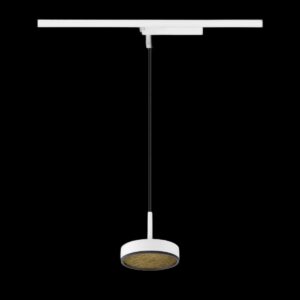 GRIP! FLAT, 1~ Pendelleuchte, PHASE, Pendellänge 200 cm, 2700/3000 K, weiß / schwarz