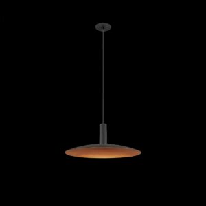LALU® SET, Pendelleuchte, LED Base, ELYPSE 33, PHASE, Recessed, Pendellänge 200 cm, 2700/3000 K, 40°, schwarz