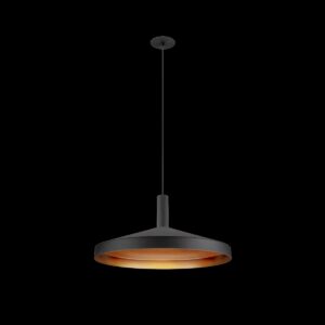 LALU® SET, Pendelleuchte, LED Base, TETRA 36, PHASE, Recessed, Pendellänge 200 cm, 2700/3000 K, 40°, schwarz