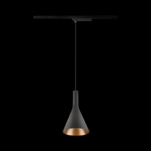 LALU® SET, 1~ Pendelleuchte, LED Base, CONE15, PHASE, Pendellänge 200 cm, 2700/3000K, 40°, schwarz