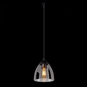 PARA CONE GL, Pendelleuchte schwarz / transparent