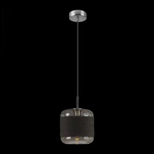 PANTILO ROPE 20, Pendelleuchte, 250 cm, E27, 15 W, silber