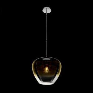 PANTILO CONVEX 40, Pendelleuchte, 150 cm, E27, max. 40 W, gold
