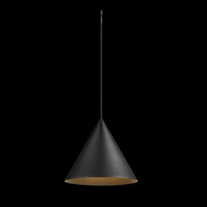 MAGICO 38, Pendelleuchte, E27, Pendellänge 180 cm, 1x max. 10 W, matt schwarz