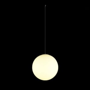 SUN 40 PD, E27, Pendelleuchte, Pendellänge 400 cm, rund, schwarz