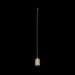 FITU PD, E27, ribbed, Pendelleuchte, Pendellänge 500 cm, offenes Kabelende, 1 x max. 15 W, gold