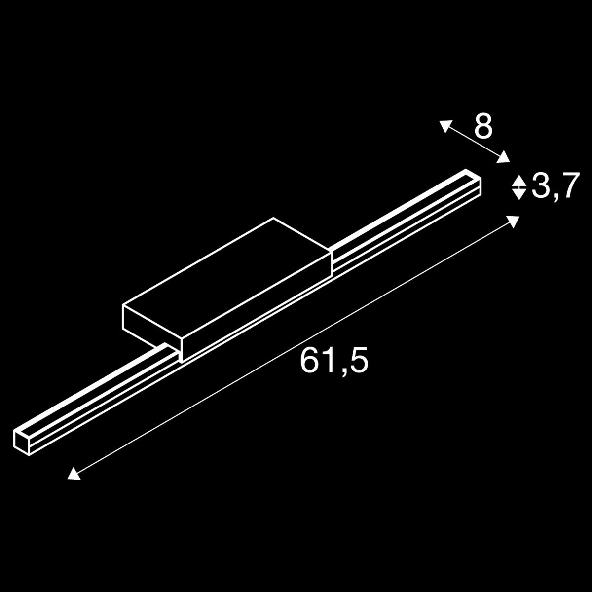GLENOS® 60, Indoor LED Spiegelleuchte weiß CCT switch 3000/4000 K – Bild 3