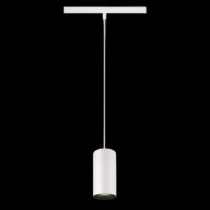 NUMINOS® S, 48V Pendelleuchte, Pendellänge 150 cm, 4000 K, 55°, DALI 2, matt weiß / matt schwarz