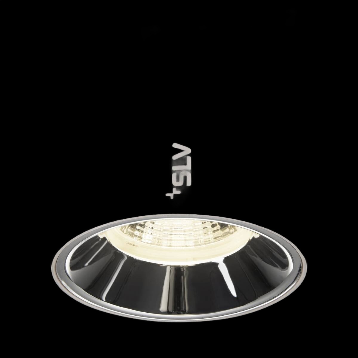 NUMINOS® S, 48V Spot, rund, 4000 K, 16 W, DALI 2, 55°, matt weiß / glänzend chrom – Bild 2