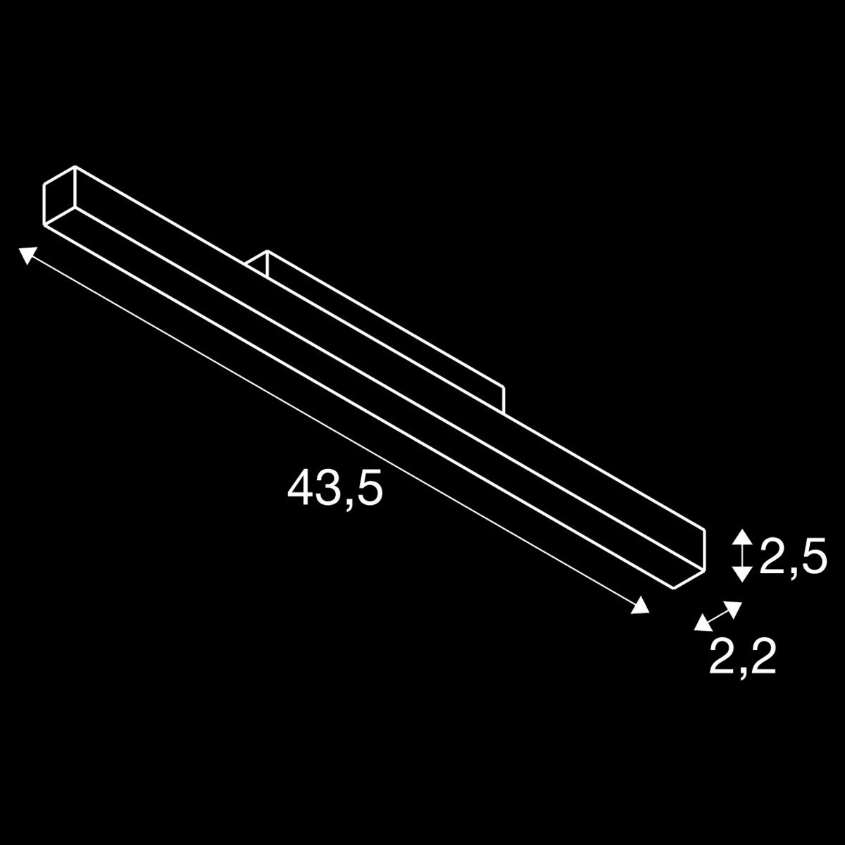 IN-LINE 44, 48V Spot, Darklight Reflector, DALI, weiß, 14 W, 1250 lm, 4000 K, CRI 90, 35° – Bild 5