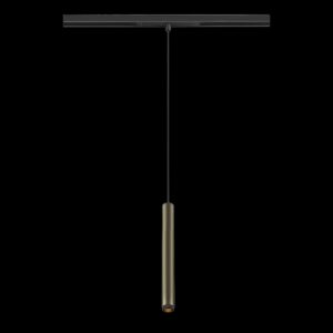 GRIP! S, 48V Pendelleuchte, Pendellänge 200 cm, 2700 K, 29°, DALI, bronze / schwarz