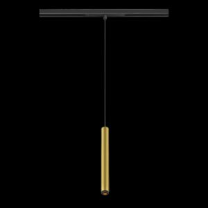 GRIP! S, 48V Pendelleuchte, Pendellänge 200 cm, 2700 K, 29°, DALI, gold / schwarz