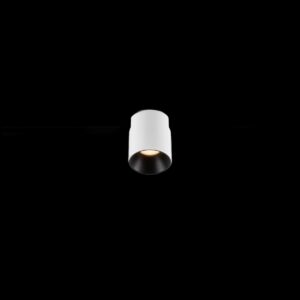 FIX-IT!, 48V, DALI, rund, Surface mounted track, Spot, 2700K, 6.6 W, 36°, weiß / schwarz