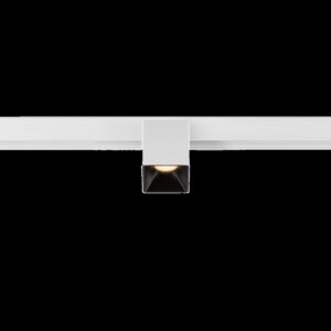 FIX-IT!, 48V, DALI, eckig, Surface mounted track, Spot, 2700K, 6.6 W, 36°, weiß / schwarz