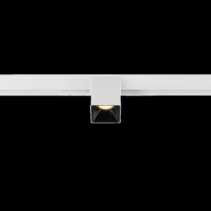 FIX-IT!, 48V, DALI, eckig, Surface mounted track, Spot, 2000-3000 K, 7.4 W, 36°, weiß / schwarz