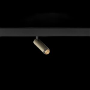 GRIP! S, 48V Spot, deep & recessed track, zylindrisch, 2700K, 9.8 Watt, DALI, 29°, bronze / schwarz