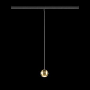 DYSKO, 48V Pendelleuchte, DALI, Pendellänge 200 cm, 2700K, 36°, schwarz / gold