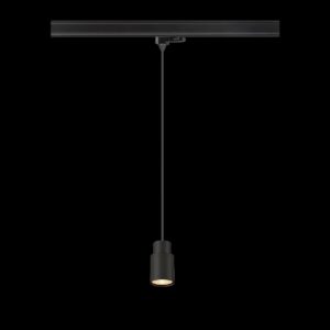 PURI 2.0 Tube, 3~ Pendelleuchte, GU10, Pendellänge 200 cm, 1x max. 6 W, schwarz