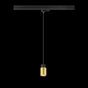 PURI 2.0 Tube, 3~ Pendelleuchte, GU10, Pendellänge 200 cm, 1x max. 6 W, schwarz / gold