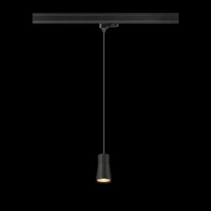 PURI 2.0 Cone, 3~ Pendelleuchte, GU10, Pendellänge 200 cm, 1x max. 6 W, schwarz