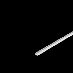GRAZIA 10, Aufbauprofil, LED, standard, gerillt, 2 m, weiß