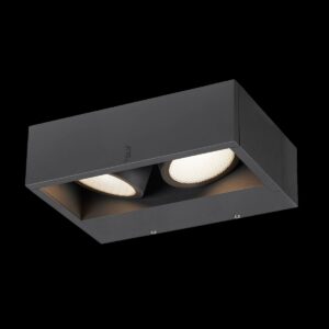 ESKINA FRAME WL double, Wandaufbauleuchte anthrazit 27 W 2200/2400 lm 3000/4000 K CRI 80 95°
