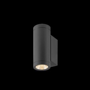 HELIA PRO S, Wandaufbauleuchte, up/down, DALI, P2, zylindrisch, 2700 K, 12 W, 24°, anthrazit