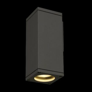 THEO, Outdoor Wandleuchte, QPAR51, eckig, anthrazit, max. 35 W