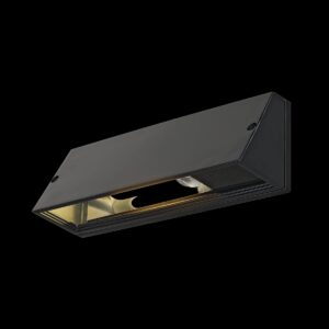 PEMA®, Outdoor Wandleuchte, TC-(D,H,T,Q)SE, IP65, rechteckig, schwarz, max. 15 W