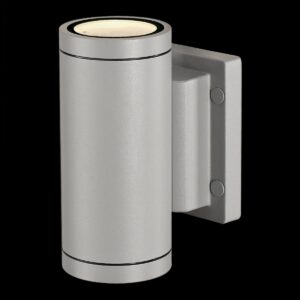 MYRA UP/DOWN, Outdoor Wandleuchte, QPAR51, IP55, up/down, silbergrau, max. 70 W