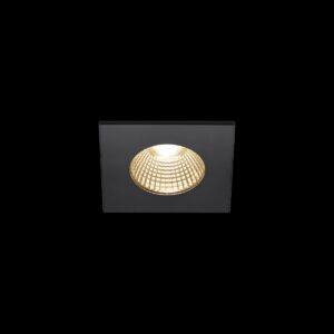 PATTA-I, LED Outdoor Deckeneinbauleuchte, eckig DL IP65 schwarz 1800-3000 K