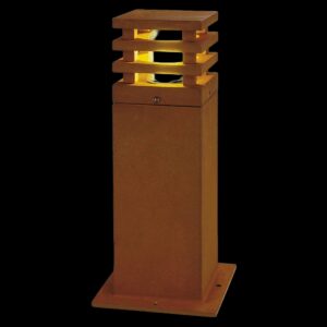 RUSTY® 40, Outdoor Standleuchte, LED, 3000 K, eckig, stahl gerostet, L/B/H 12/12/40
