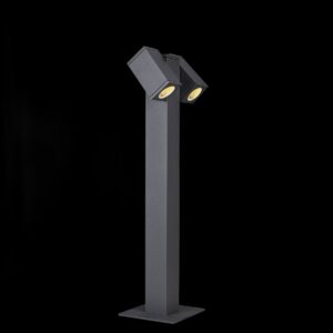 THEO PATHLIGHT, double, QPAR51 Outdoor Stehleuchte, anthrazit