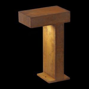 RUSTY® PATHLIGHT, Outdoor Standleuchte, Energiesparleuchte GX53, IP44, stahl gerostet, max. 9 W