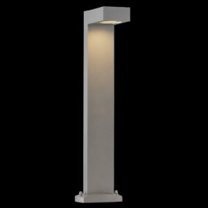 QUADRASYL 75, Outdoor Standleuchte, Energiesparleuchte GX53, IP44, eckig, silbergrau, L/B/H 19/22,5/75 cm, max. 11 W