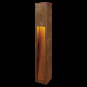 RUSTY® SLOT 80, Outdoor Standleuchte, LED, 3000 K, stahl gerostet, L/B/H 12/12/80 cm