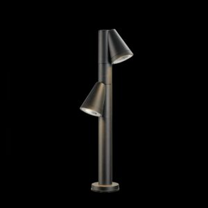 T-TUBE 70 POLE, Outdoor Stehleuchte, GU10, double, IP65, max. 10 W, schwarz
